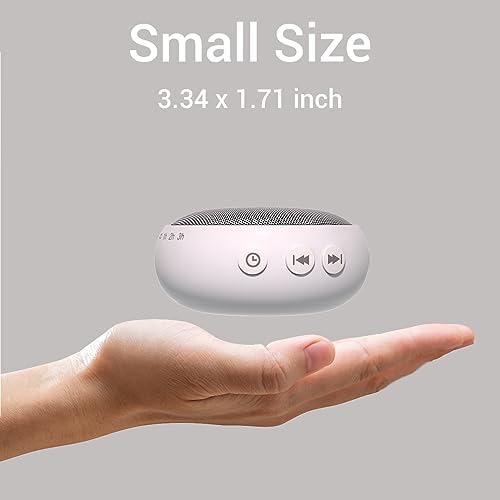 Small Sound Machine Mini White Noise Machine for Baby Kids Adult with 32 Soothing Sounds 32 Volume Levels Sleep Brown Noise Machine for Travel Office Privacy with 4 Timer & Memory - Image 5