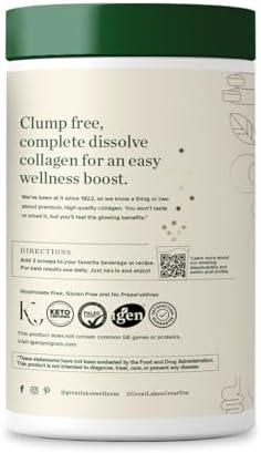 Great Lakes Wellness Collagen Peptides Powder – Supports Skin, Hair, Nails, Joints & Digestion – Hydrolyzed, Non-GMO, Keto & Kosher – Pure Collagen Protein (16 oz, 22 Servings) Packaging may vary - Image 2