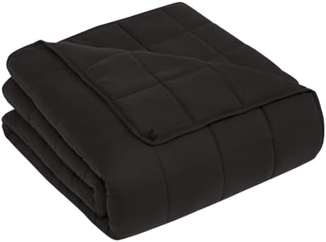 CuteKing Weighted Blanket for Adults(15lbs, 60"x80", Grey) Heavy Blanket for 140-150lbs, Breathable Microfiber Material with Glass Beads All-Season Summer Fall Winter Soft Thick by CuteKing