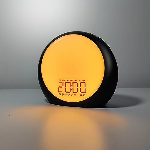 iDealSleep Sunrise Wake Up Light Alarm Clock White Noise Sound Machine by iDealSleep