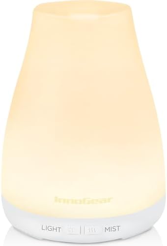InnoGear Essential Oil Diffuser Ultrasonic Diffusers for Home, Basic White by InnoGear
