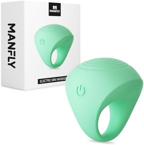 Mini Finger Massage Ball, Waterproof Rechargeable Body Relaxation Massage Tool (Green) by MANFLY