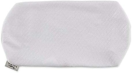 Bucky Millet Filled, Bed Pillow and Pillow Cover, Bolster Cover (6.5 x 16"), White by Bucky