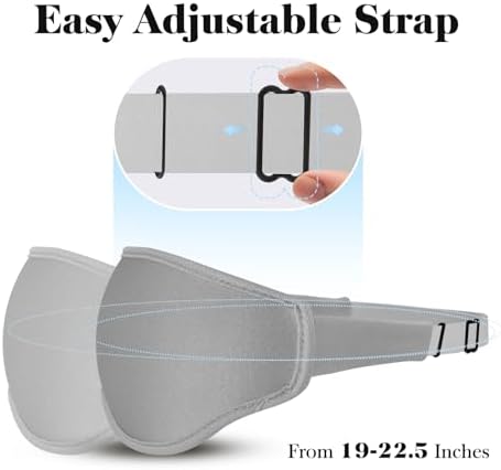 Fygrip 3D Eye Mask Sleep Mask for Men & Women, Grey - Image 5