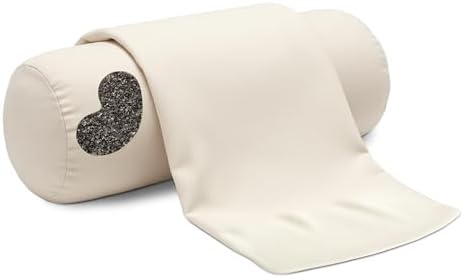 Bean Products Natural Organic Cotton Buckwheat Neck Roll & Case 4"Dia x 12" by BeanProducts