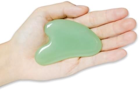 Gua Sha Jade Stone Gua Sha Massage Tool, Guasha Tool for Face and Body Skin Massage. Tools for SPA Acupuncture, Pink Stone for Body Face Neck and Eye, Skin Care Gift for Woman - Image 6