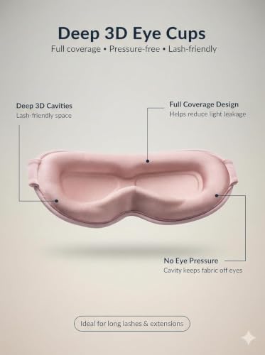 Sleep Eye Mask Blackout Lightweight - Image 5