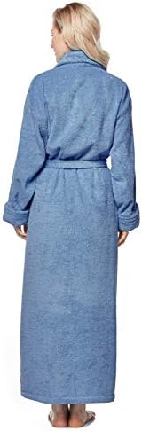 Arus Women's Long Style Full Length Thick Shawl Collar Turkish Bathrobe - Image 2