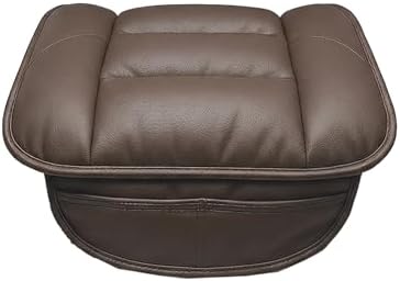 CORRIDOR Genuine Leather Seat Cushion for Car - Handmade - Relieve Hip, Pressure and Sciatica Pain - Ideal for Lower Back Pain - for Office Chair and Car Seat (Coffee Brown, Cushion) - Image 2
