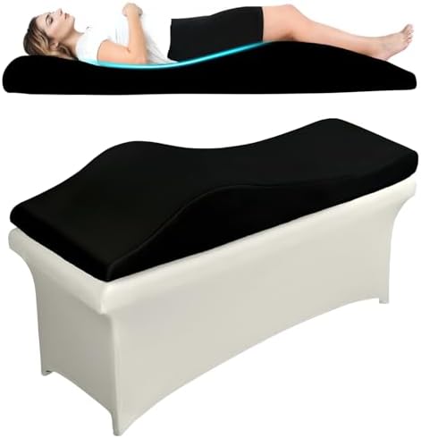 Ergonomic Lash Bed Topper, Esthetician Curvy Massage Table Pad, 70.8"x28" by LukyHonieLife