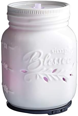 Airome Mason Jar Medium Essential Oil Diffuser|100 mL Humidifying Ultrasonic Aromatherapy Diffuser 8 Colorful LED Lights, Intermittent & Continual Mist, Auto Shut-Off by Airom%C3%A9