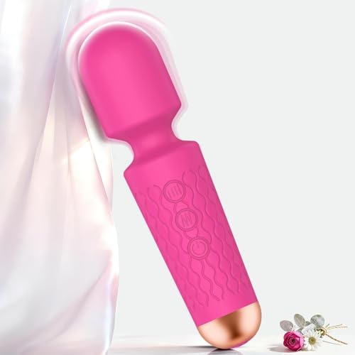 Handheld Massager 20 Patterns Rose Pink Mini Massage Tool for Muscle Relax by Unknown