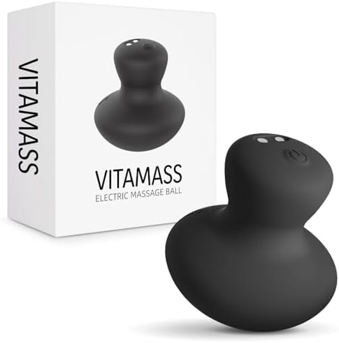 Handheld Massage Ball, Portable Waterproof Rechargeable Mini Massage Tool (Black) by Unknown