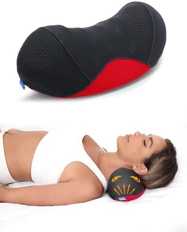 Bespilow Cervical Neck Pillow for Pain Relief, Dual-Layer Memory Foam Orthopedic Contour Pillow for Office,Travel, Ergonomic Neck Support for Back Sleepers,Cooling Breathable Case (US Design Patented) by cervicalpillow