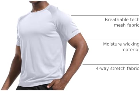 Boyzn 1, 3, 5 or 7 Pack Men's Workout Running Shirts, Dry Fit Moisture Wicking T-Shirt, Gym Athletic Short Sleeve Tee Shirts - Image 4