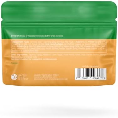SGC Recover Post-Workout Gummies, Orange Ginger, 12-Pack - Image 3