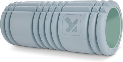 TRIGGERPOINT Performance Therapy Grid Patented Multi-Density Foam Massage Roller (80% Recycled) Exercise, Deep Tissue Muscle Recovery - Muscle Pain&Tightness, Improves Circulation (13"), Blue by TriggerPointPerformance