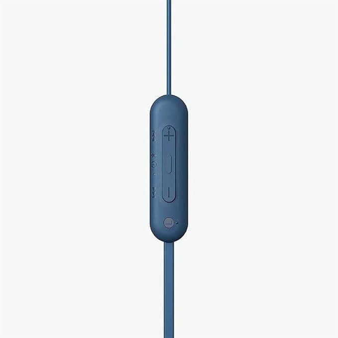 Sony WI-C100 Wireless in-Ear Bluetooth Headphones with Built-in Mic, White | Up to 25 Hrs of Battery, Clear Hands-Free Calling, Easy Button Operation, Flexible Neckband, IPX4 Water Resistant - Image 7