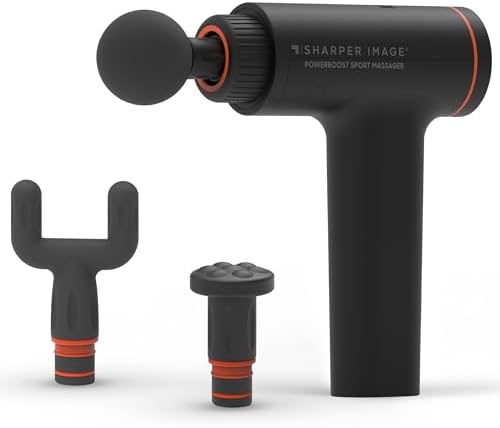 Sharper Image Powerboost Sport Deep Tissue Percussion Massage Gun by SHARPERIMAGE