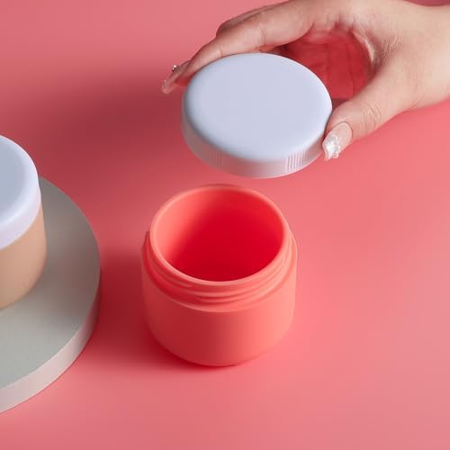 Kuangre Travel Containers for Toiletries, Silicone Cream Jars BPA-Free, Leak-proof 3oz Travel Size Containers, Portable Size Silicone Jars with Lid for Cosmetic Face Hand Body Cream (4 Pack) - Image 3