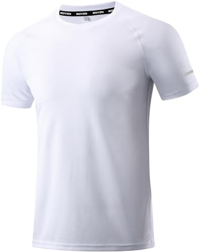 Boyzn 1, 3, 5 or 7 Pack Men's Workout Running Shirts, Dry Fit Moisture Wicking T-Shirt, Gym Athletic Short Sleeve Tee Shirts by Boyzn