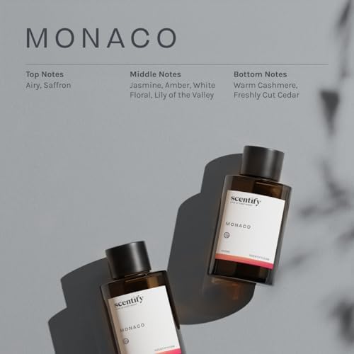 Scentify Monaco Aroma Oil Refill Scent for Oil Diffusers - Saffron, Jasmine, Amber, Cedar Scents - Luxurious Relaxing Aromatherapy Diffuser Fragrance 100ml, 3.38 oz - Image 3