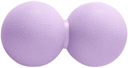 Double Lacrosse & Micro-Elastic Peanut Massage Ball - Myofascial Release Tool for Muscle, Back, Foot, and Physical Therapy, Mobility Roller for Acupressure and Relaxation (Purple) by Unknown