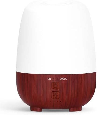 SEEDSEEL 150ML Cordless Essential Oil Diffuser, Rechargeable Battery-Operated Quiet Aromatherapy Diffuser with 7-Hour Runtime,2 Timer Settings & 7-Color LED Light for Bathroom,Bedroom,Living,Room by SEEDSEEL