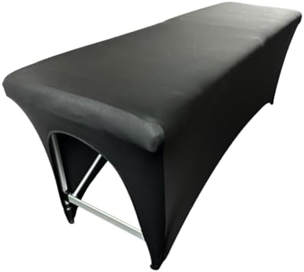 Massage Table Cover, 6 ft Stretch Lash Bed Cover, Black by XOLLOZ