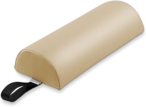 Saloniture Half Round Neck Massage Table Bolster Pillow Pad - 13 x 6 x 3 Inch - Cream by Saloniture