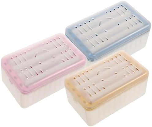 Lurrose 3pcs Multifunctional Laundry Soap Foaming Boxes with Rollers Sturdy Soap Dish for Bathroom Countertop for Home Use by Lurrose