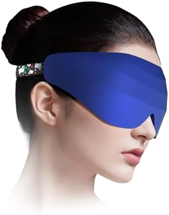 Sleep Mask for Side Sleeper Women Men, EVA BELLE Eye Mask for Sleeping Light Blocking, 3D Sleeping Mask Blackout, Soft Breathable Eye Shade Cover with Adjustable Elastic Strap for Travel Home Nap Rest by Evabelle