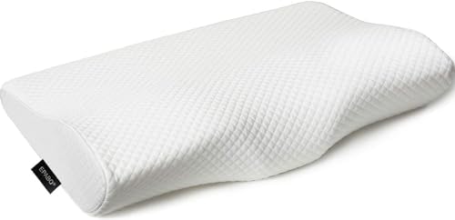 EPABO Contour Memory Foam Pillow Orthopedic Sleeping Pillows, Ergonomic Cervical Pillow for Neck Pain - for Side, Back and Stomach Sleepers, Free Pillowcase Included (Firm & Near King) by EPABO