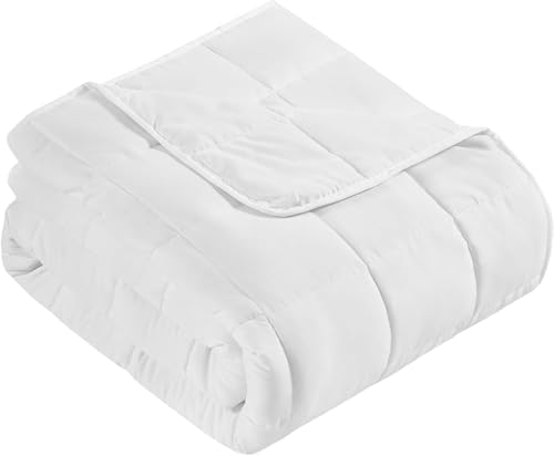 CuteKing Weighted Blanket - Weighted Blanket with Premium Glass Beads - Breathable Heavy Blanket for Comfortable Rest - Thick Blanket All Season (7lbs, 40"x60", White) by CuteKing