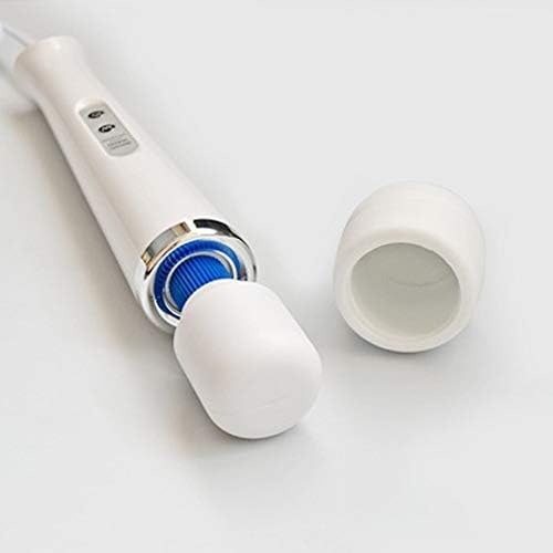 CHARMING 10 Speeds Wired Powerful Handheld Back Massager with Strong Vibration, Personal Therapy Massager for Sports Recovery, Muscle Aches, Full Body Pain (White) - Image 6