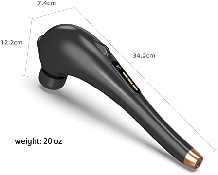 Back Massager for Pain Relief, Portable Cordless Massager with Type-C Charging, Deep Tissue Back Massage Machine, Hand Held Massage Tool, Body Relaxation Handheld, Rechargeable - Image 6
