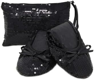 Foldable Flats for Women, Portable Ballet Shoes for Wedding &Travel Comfort by SilkyToes