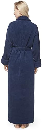 Arus Women's Long Style Full Length Thick Shawl Collar Turkish Bathrobe - Image 2