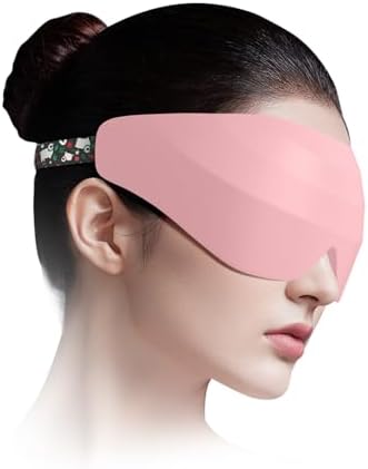 Sleep Mask for Side Sleeper Women Men, EVA BELLE Eye Mask for Sleeping Light Blocking, 3D Sleeping Mask Blackout, Soft Breathable Eye Shade Cover with Adjustable Elastic Strap for Travel Home Nap Rest by Evabelle