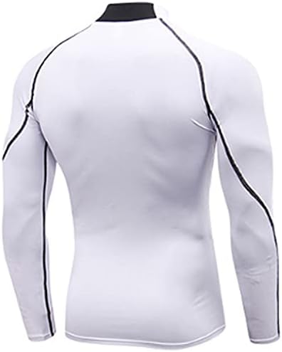 SPVISE Men's Compression Shirts Long Sleeve Mock Turtleneck Workout Tops - Image 4