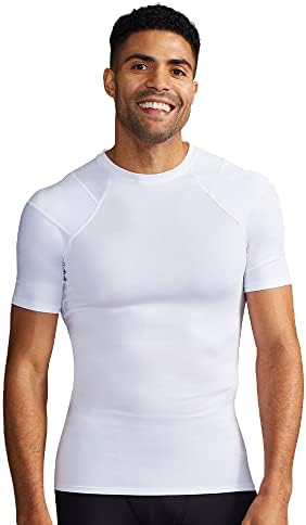 Tommie Copper Shoulder Support Shirt for Men, Posture Corrector Compression Shirt with UPF 50 Sun Protection by TommieCopper
