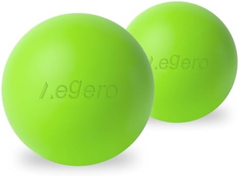 Massage Lacrosse Balls for Myofascial Release (2Pack,Yellowish Green) by Unknown