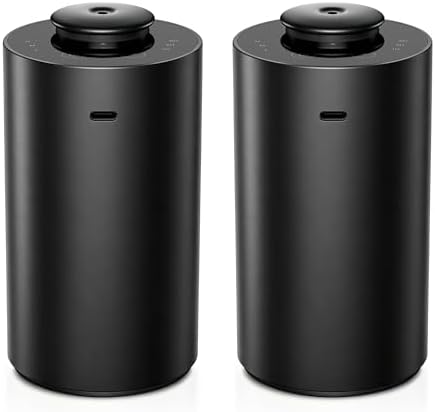 Airversa 2 Pack ANX Waterless Diffuser for Essential Oil, Black + Black by Airversa