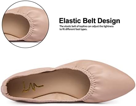 Women's Ballet Flat Slip On Flats - Classic Casual Dress Shoes, Foldable Portable Travel Ballet Walking Shoes - Image 4