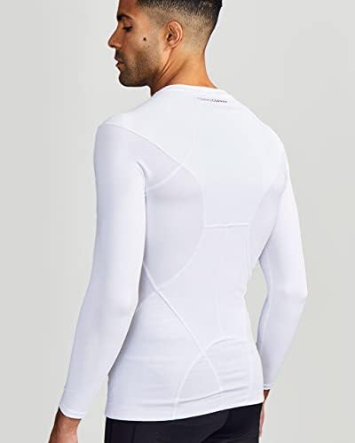 Tommie Copper Mens Long Sleeve Compression Shirt with Front Zipper – Full Back & Shoulder Support, Posture Corrector - Image 2