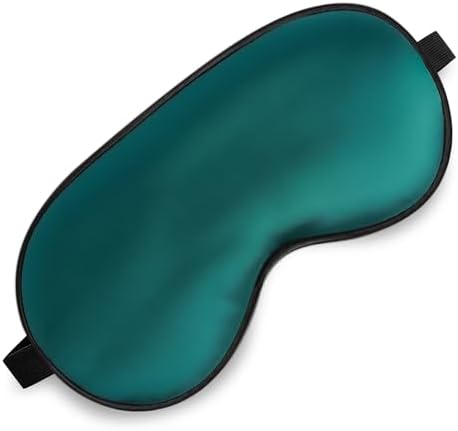 Silk Sleep Mask, Blackout Eye Mask for Sleeping with Adjustable Strap by spacepower