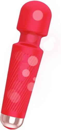 AmeMakye Mini Upgraded Rechargeable Handheld Waterproof Massager, Light red… by AmeMakye