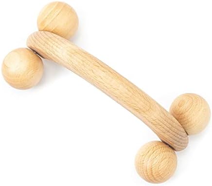 tuuli Accessories – Back Massager with Smooth Ball Rollers, Multi-Functional Back Roller, Neck Massager, Eases Muscle Tension and Supports Skin Health, Muscle Roller 7 x 3 inches - Image 2