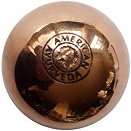 Pure Copper Ball, Bring Integrity and Clear Thinking with Natural Energy Meditation Dia Orb Sphare, Get Mental Agility Grounding Movement Therapy with Copper Orb - 2 Inch 1 Ball by American+Ayurveda