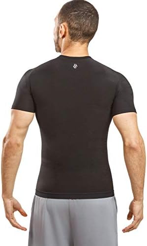 Sweat Shaper Men's Sauna Suit Shirt Athletic Tee, Short Sleeve Compression T-Shirt, Performance Baselayer Workout Shirt - Image 5